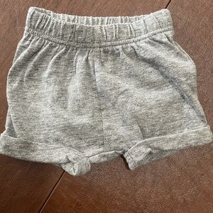 Soft grey baby shorts NWOT